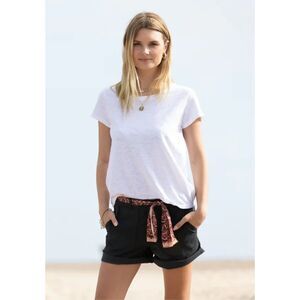 NWT Dylan Cotton Twill Peyton Cargo Short Washed Black size 4